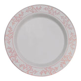 9 In. Rose Gold Leaf Premium Plates | 10 Count